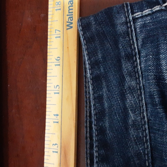ADA CINCH Mid Rise Relaxed Boot Cut Cheveron-Inspired Style Denim Jean/Size 11 - Picture 9 of 11